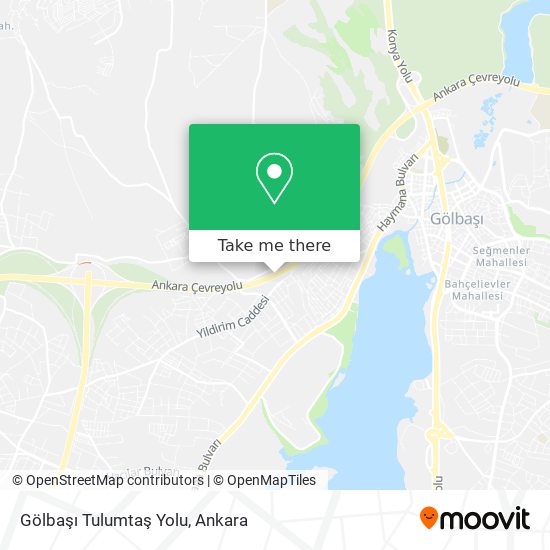 Gölbaşı Tulumtaş Yolu map