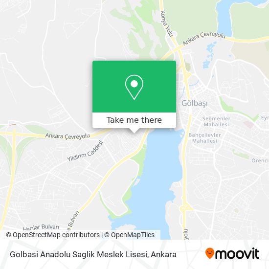 Golbasi Anadolu Saglik Meslek Lisesi map