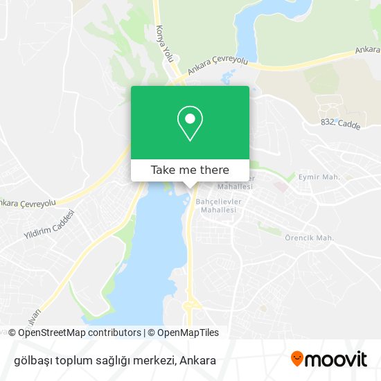 gölbaşı toplum sağlığı merkezi map