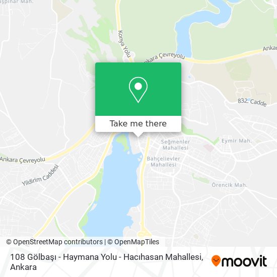108 Gölbaşı - Haymana Yolu - Hacıhasan Mahallesi map