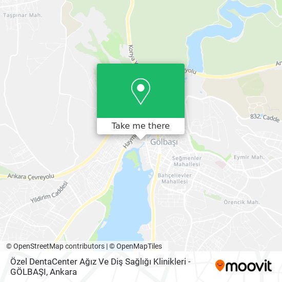 Özel DentaCenter Ağız Ve Diş Sağlığı Klinikleri - GÖLBAŞI map