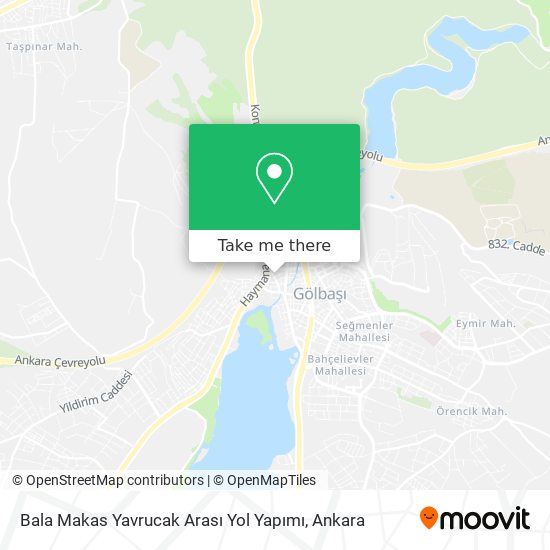 Bala Makas Yavrucak Arası Yol Yapımı map