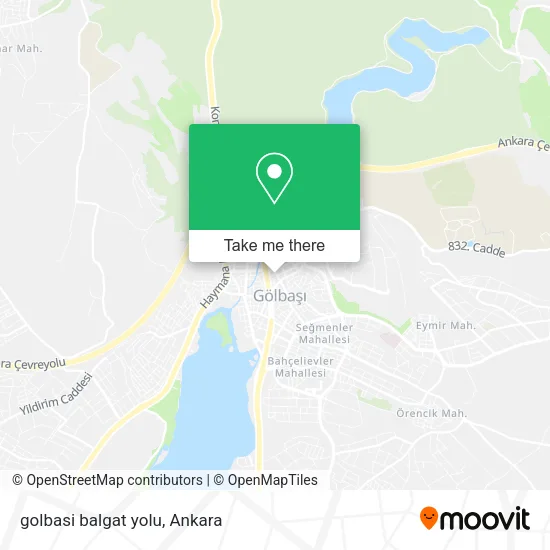 golbasi balgat yolu map