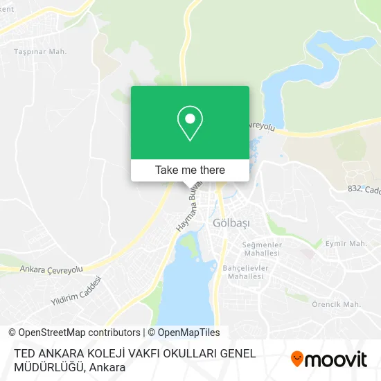 TED ANKARA KOLEJİ VAKFI OKULLARI GENEL MÜDÜRLÜĞÜ map