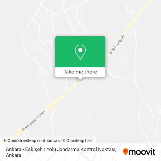 Ankara - Eskişehir Yolu Jandarma Kontrol Noktası map