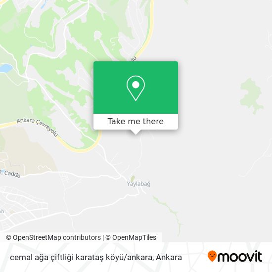 cemal ağa çiftliği karataş köyü / ankara map