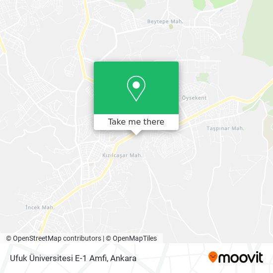Ufuk Üniversitesi E-1 Amfi map