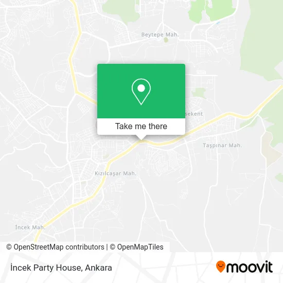 İncek Party House map