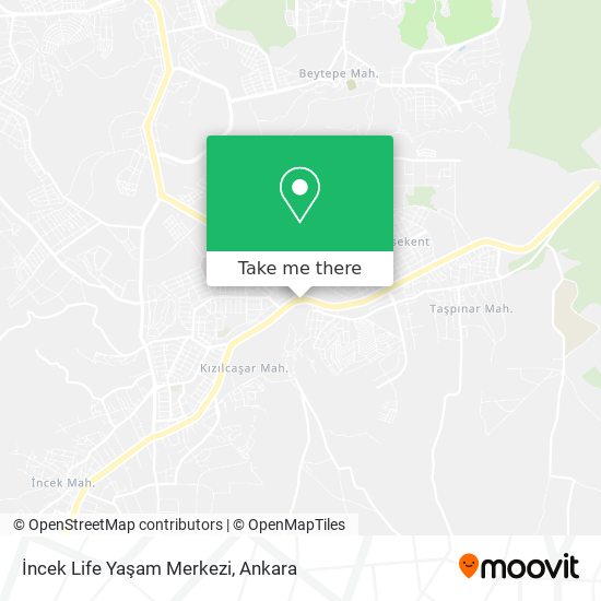 İncek Life Yaşam Merkezi map