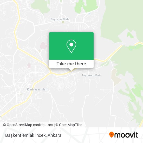 Başkent emlak incek map