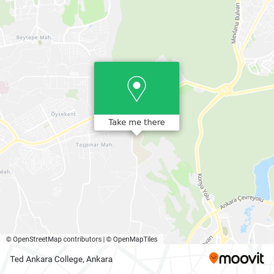 Ted Ankara College map