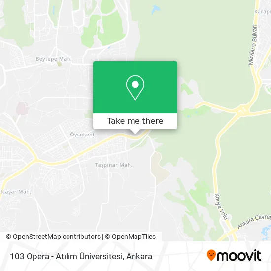 103 Opera - Atılım Üniversitesi map