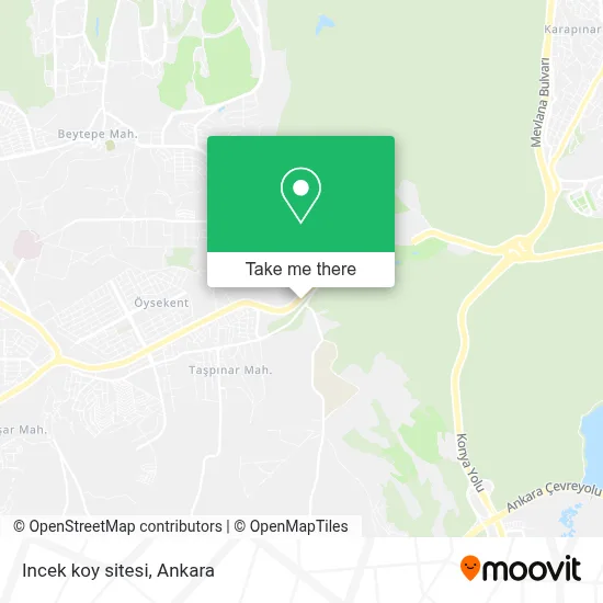 Incek koy sitesi map