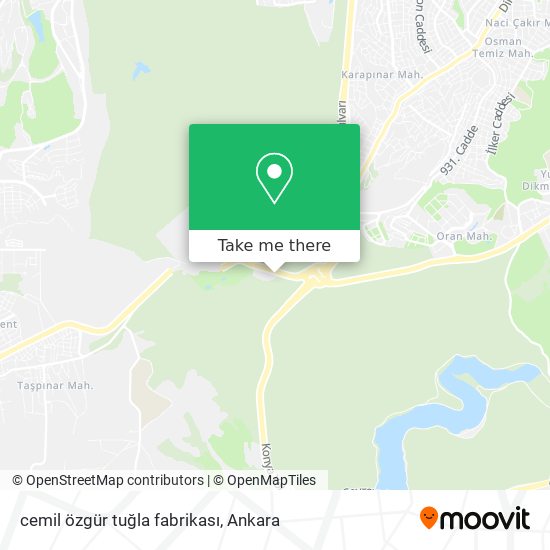 cemil özgür tuğla fabrikası map
