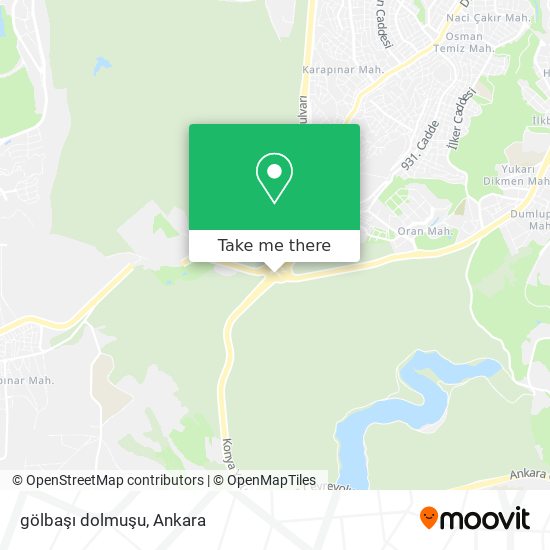 gölbaşı dolmuşu map