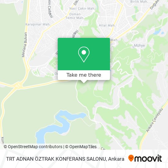 TRT ADNAN ÖZTRAK KONFERANS SALONU map