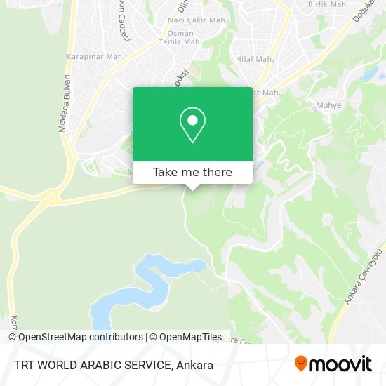 TRT WORLD ARABIC SERVICE map