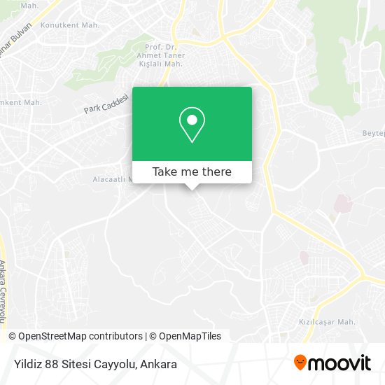 Yildiz 88 Sitesi Cayyolu map