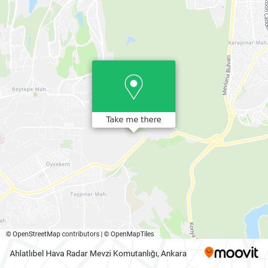 Ahlatlıbel Hava Radar Mevzi Komutanlığı map