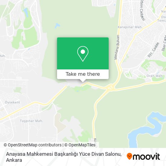 Anayasa Mahkemesi Başkanlığı Yüce Divan Salonu map
