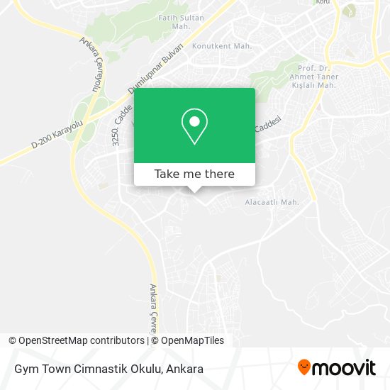 Gym Town Cimnastik Okulu map