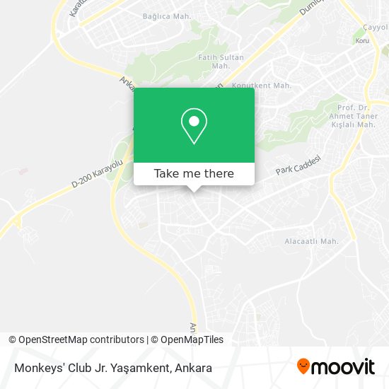 How To Get To Monkeys Club Jr Yasamkent In Ankara By Bus Or Subway