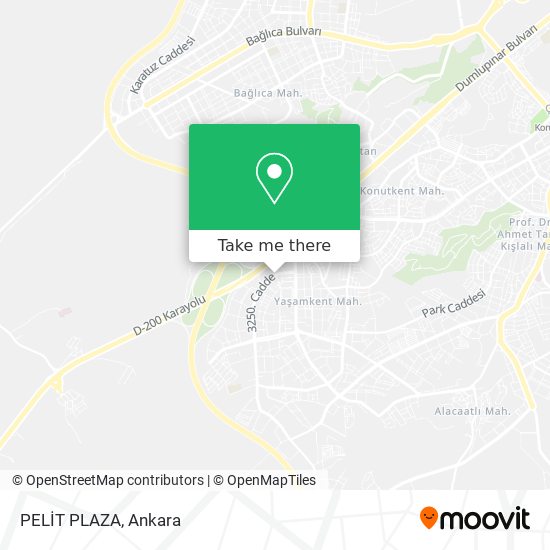 How to get to PELİT PLAZA in Yenimahalle by Bus or Subway?