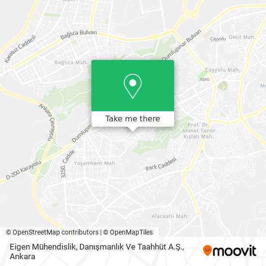 Eigen Mühendislik, Danışmanlık Ve Taahhüt A.Ş. map