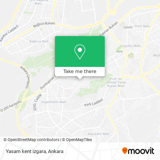 Yasam kent izgara map