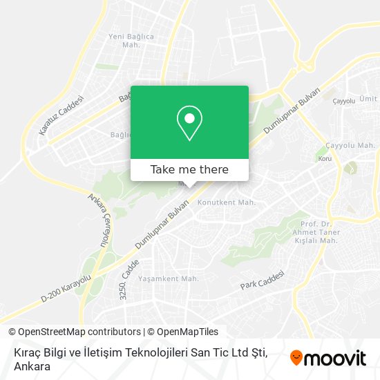 Kıraç Bilgi ve İletişim Teknolojileri San Tic Ltd Şti map