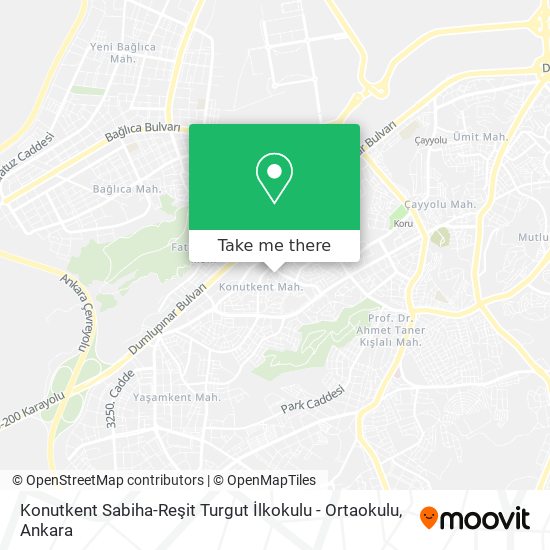 Konutkent Sabiha-Reşit Turgut İlkokulu - Ortaokulu map