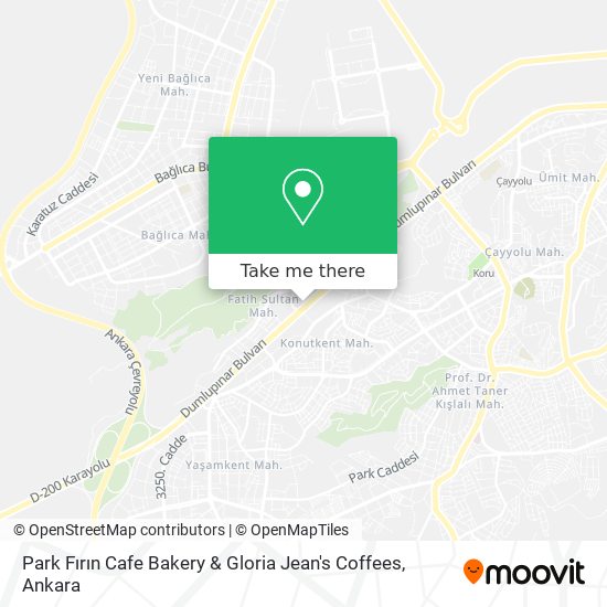 Park Fırın Cafe Bakery & Gloria Jean's Coffees map