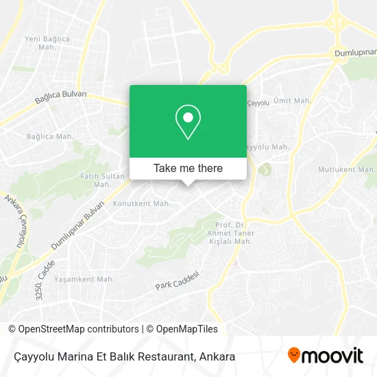 Çayyolu Marina Et Balık Restaurant map