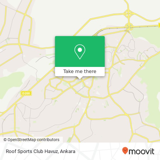 Roof Sports Club Havuz map