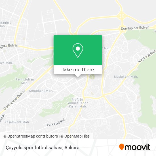 Çayyolu spor futbol sahası map
