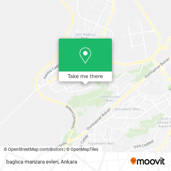 baglıca manzara evleri map
