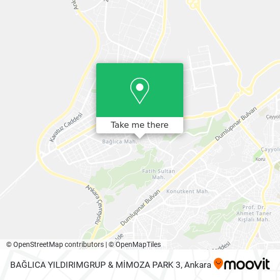 BAĞLICA YILDIRIMGRUP & MİMOZA PARK 3 map