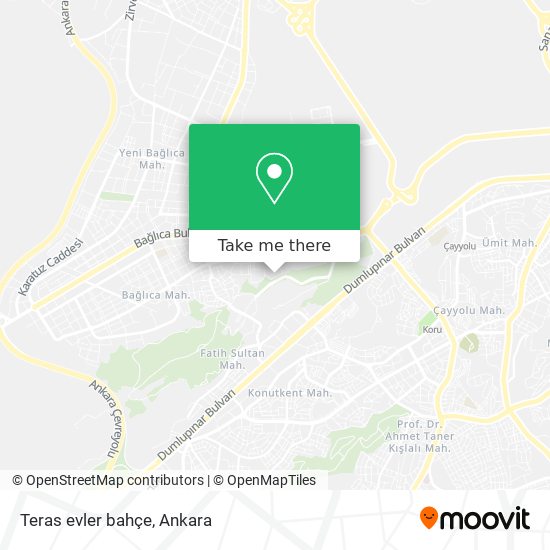 Teras evler bahçe map