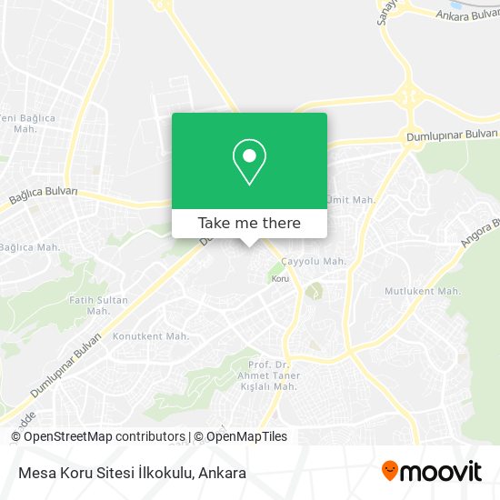 Mesa Koru Sitesi İlkokulu map