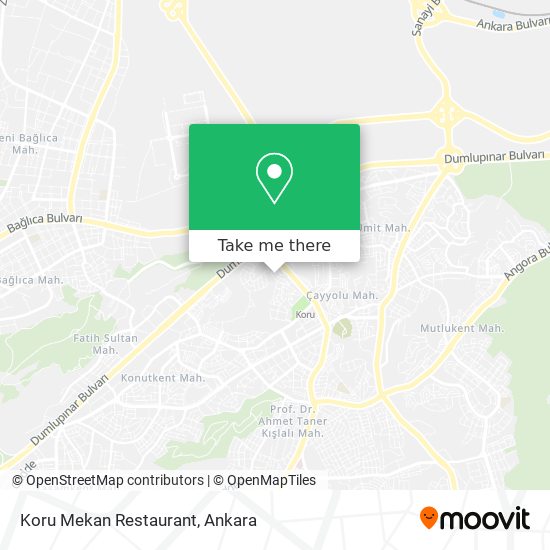 Koru Mekan Restaurant map