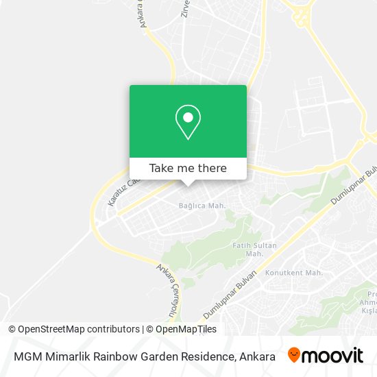 MGM Mimarlik Rainbow Garden Residence map