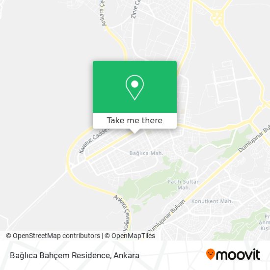 Bağlıca Bahçem Residence map