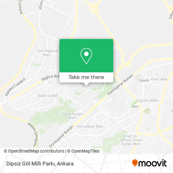 Dipsiz Göl Milli Parkı map