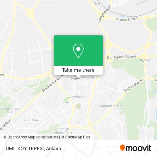 ÜMİTKÖY TEPESİ map