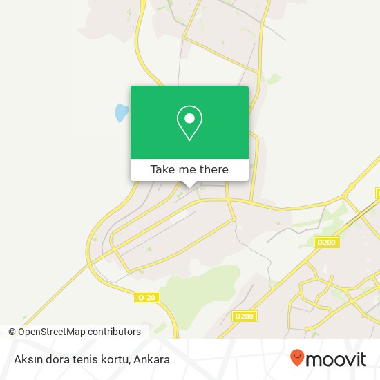 Aksın dora tenis kortu map