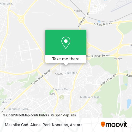 Meksika Cad. Altınel Park Konutları map