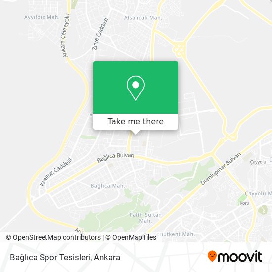 Bağlıca Spor Tesisleri map