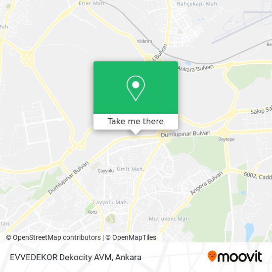 How To Get To Evvedekor Dekocity Avm In Ankara By Bus Or Subway