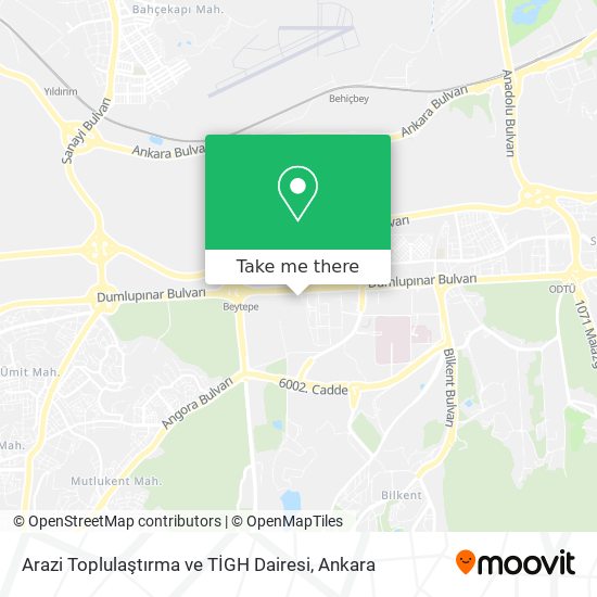 Arazi Toplulaştırma ve TİGH Dairesi map