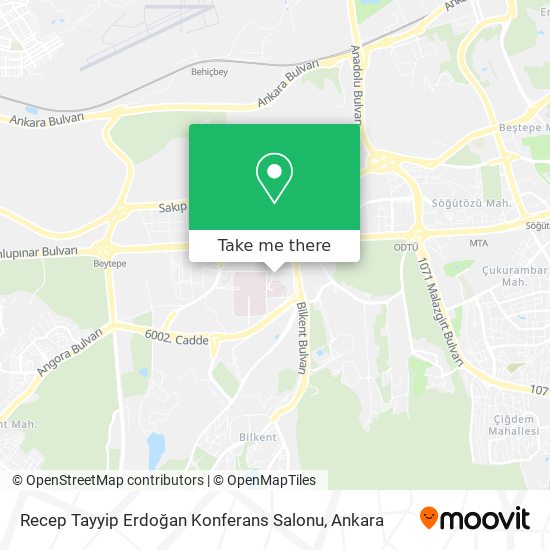 Recep Tayyip Erdoğan Konferans Salonu map